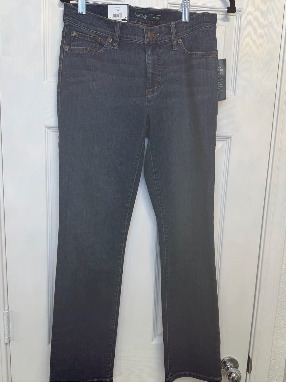 Lauren Ralph Lauren Classic Straight Leg Jeans Dark Indigo Blue 6P